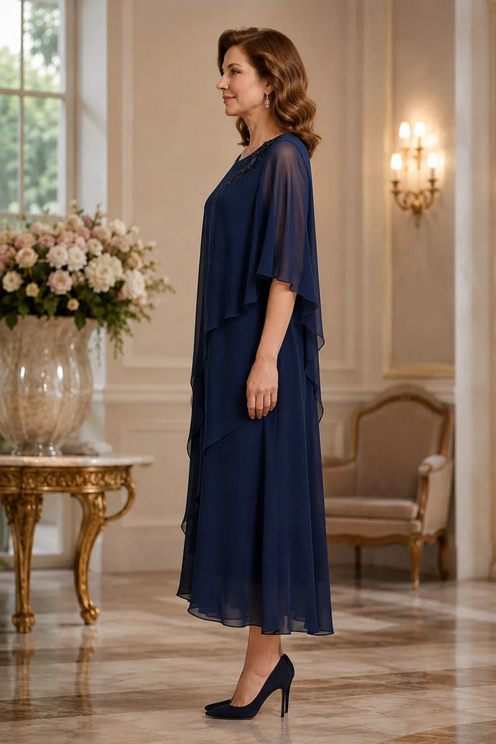 Robe de cérémonie à drapé fluide Vivienne