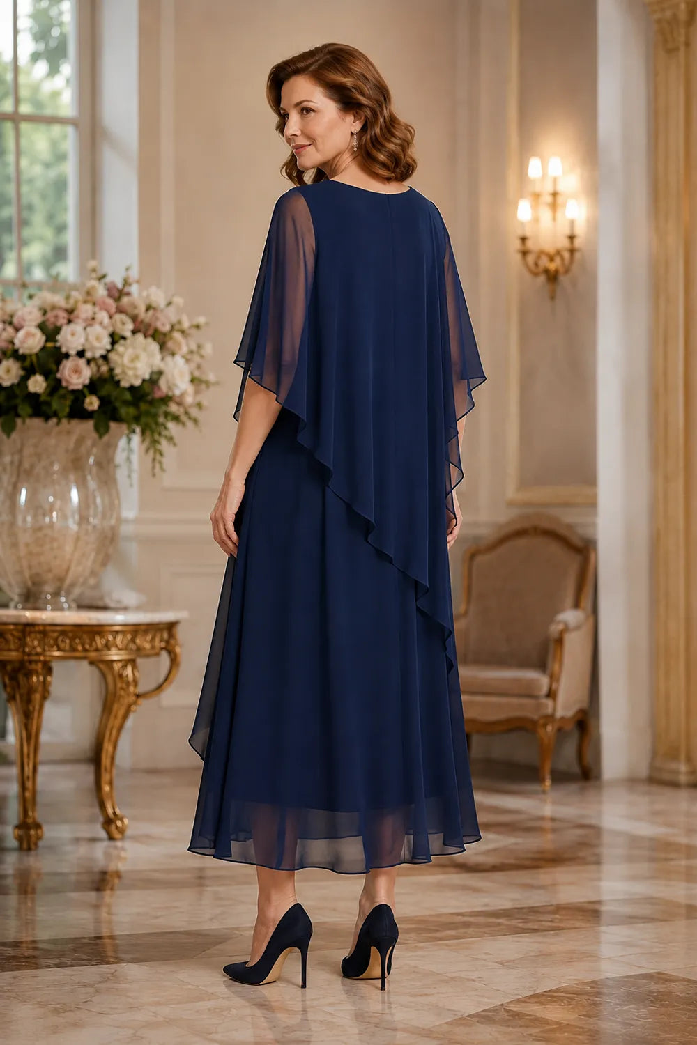 Robe de cérémonie à drapé fluide Vivienne