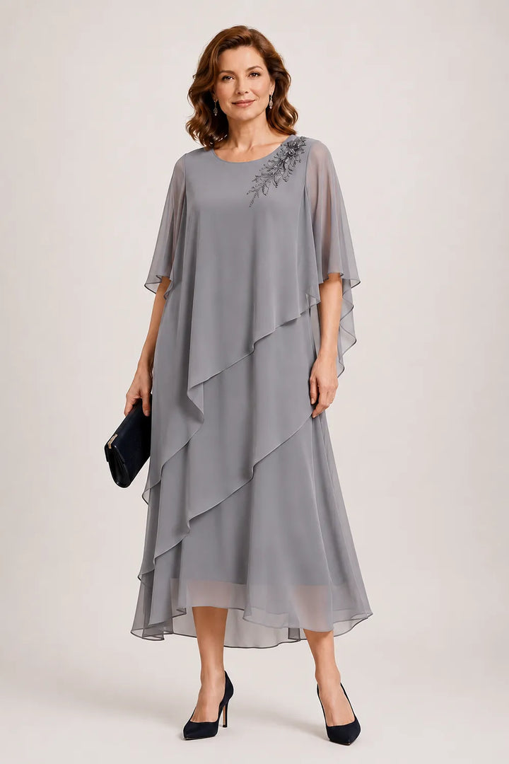 Robe de cérémonie à drapé fluide Vivienne