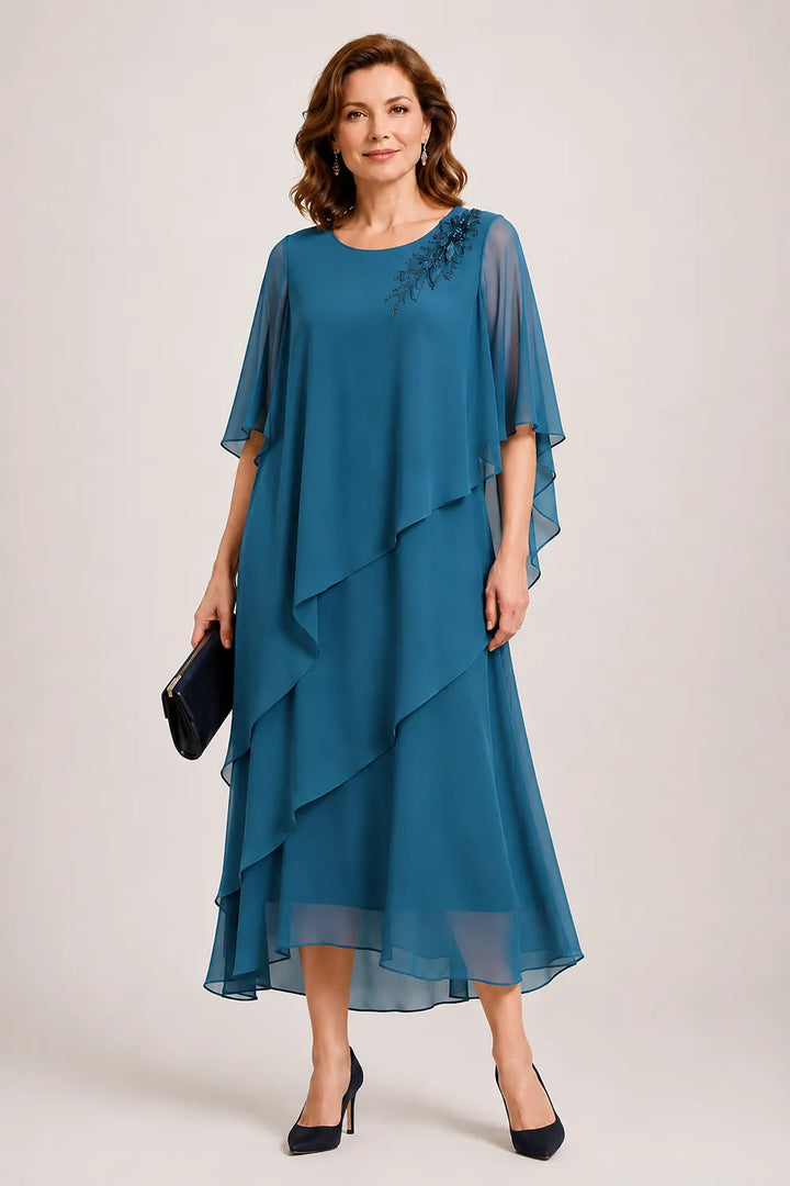 Robe de cérémonie à drapé fluide Vivienne
