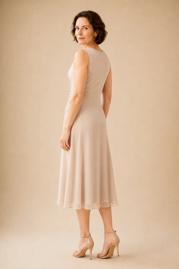 Robe midi de cérémonie avec veste en dentelle