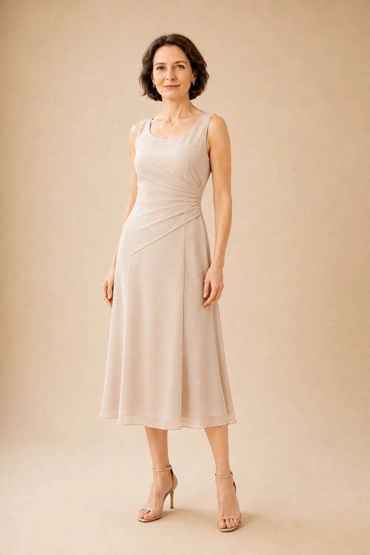 Robe midi de cérémonie avec veste en dentelle