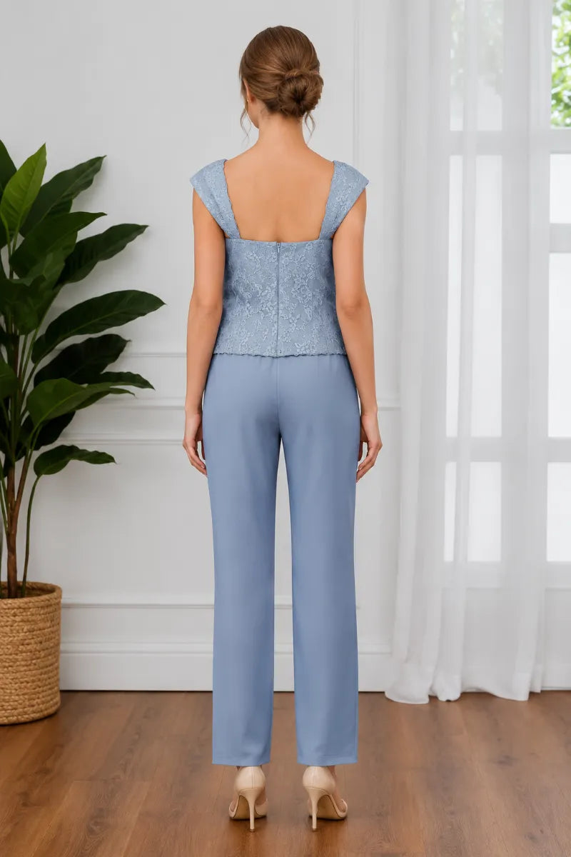 Ensemble pantalon de cérémonie élégant trois pièces