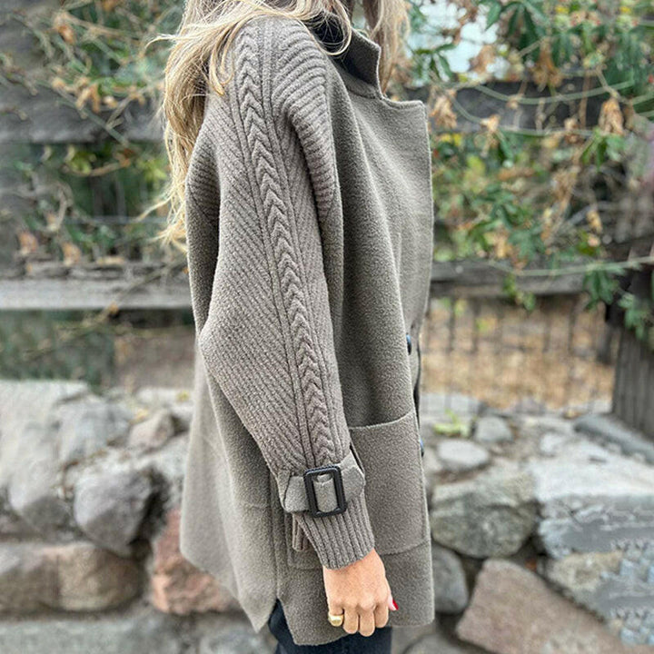 Isa | Manteau mi-long à double boutonnage