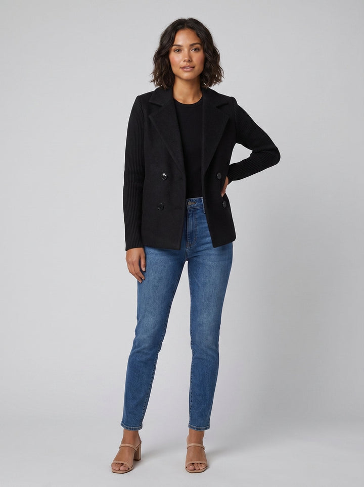 Amora | Blazer à manches en maille