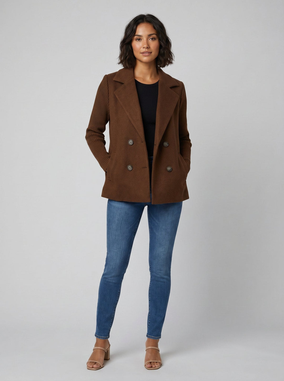 Amora | Blazer à manches en maille