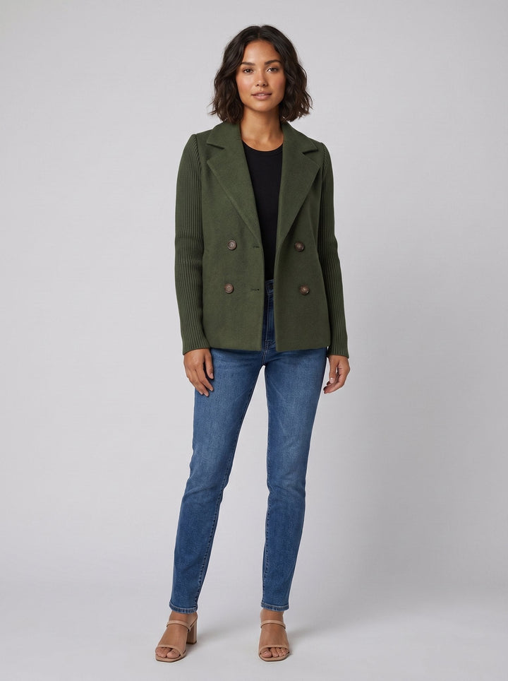 Amora | Blazer à manches en maille