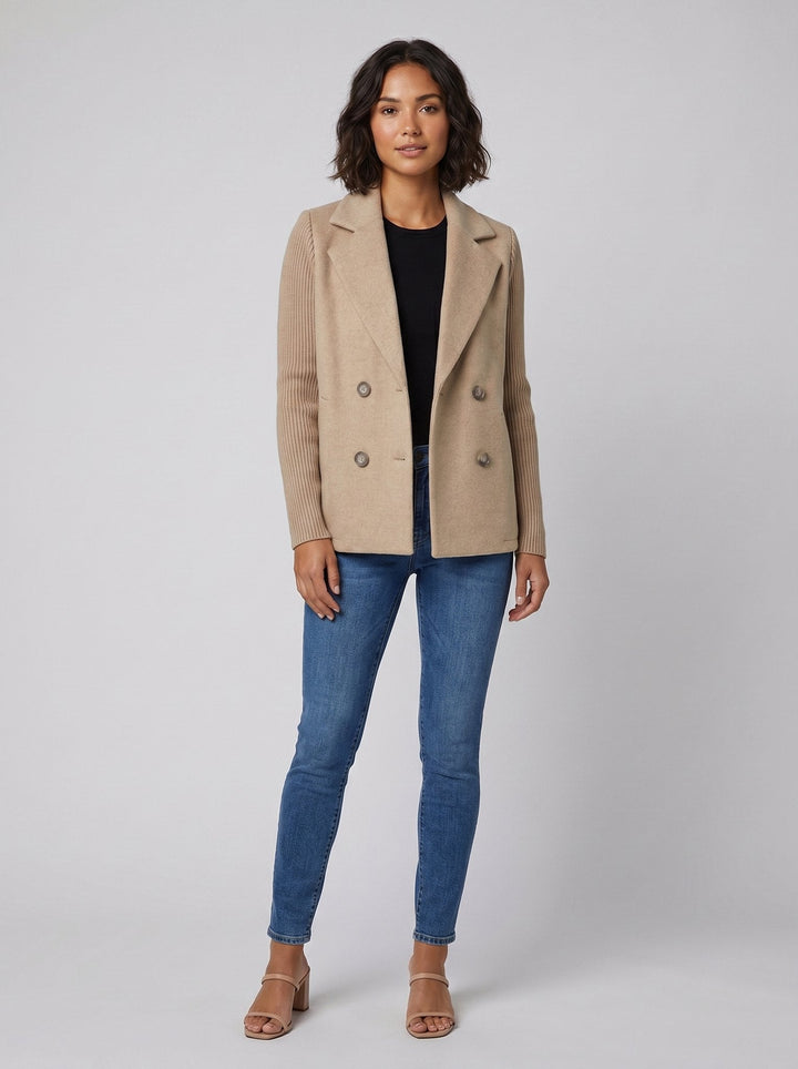 Amora | Blazer à manches en maille