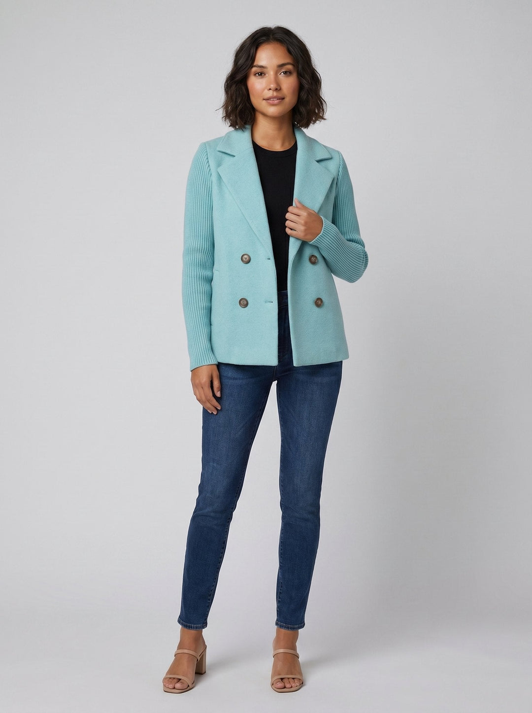 Amora | Blazer à manches en maille