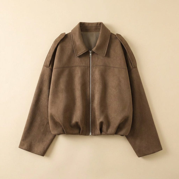 Bomber | Blouson effet suédine