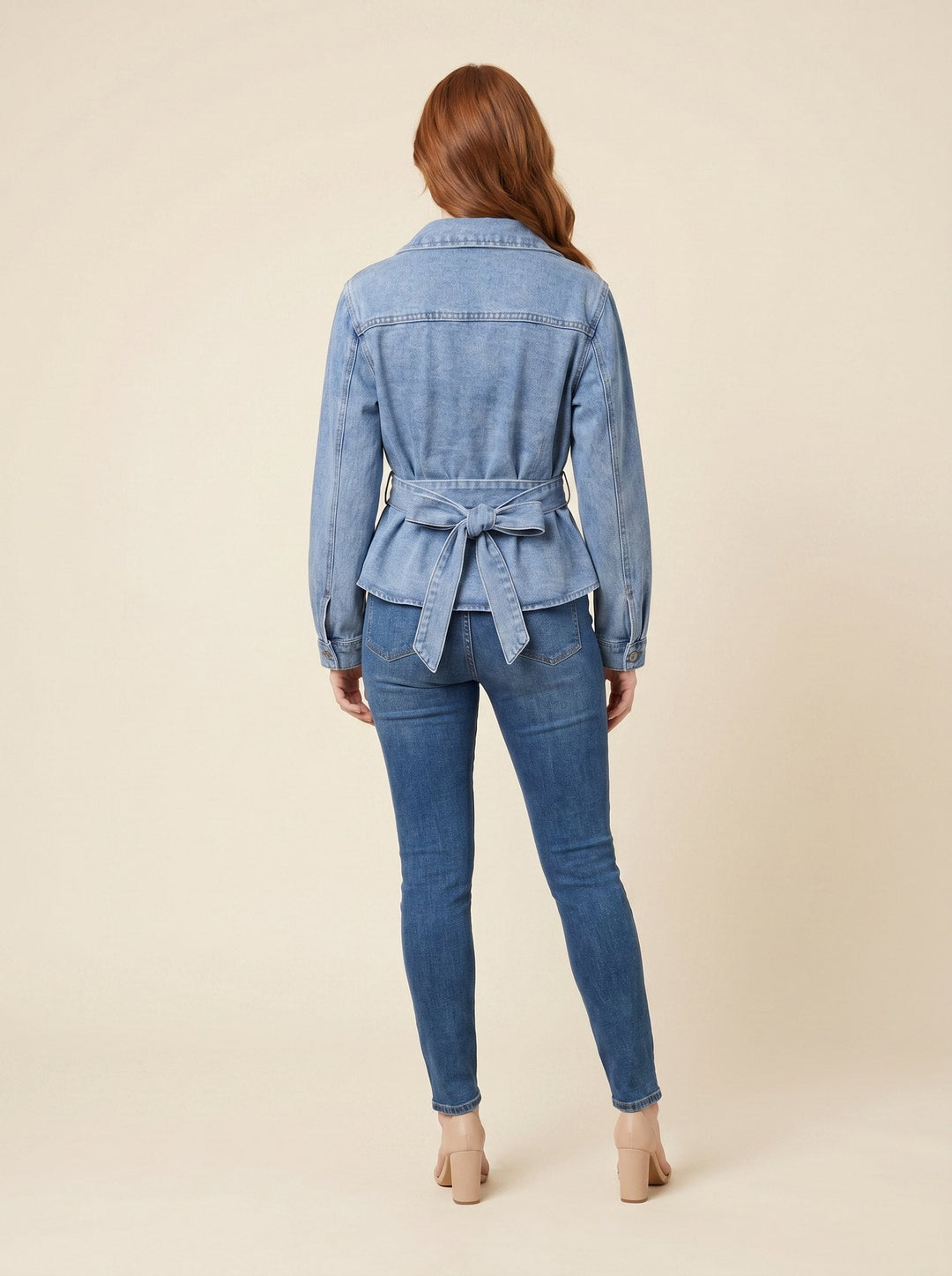 Chemise en jean à nouer