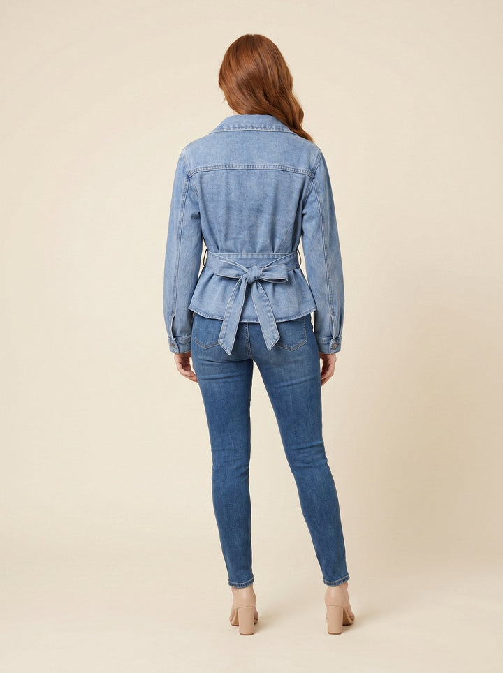 Chemise en jean à nouer