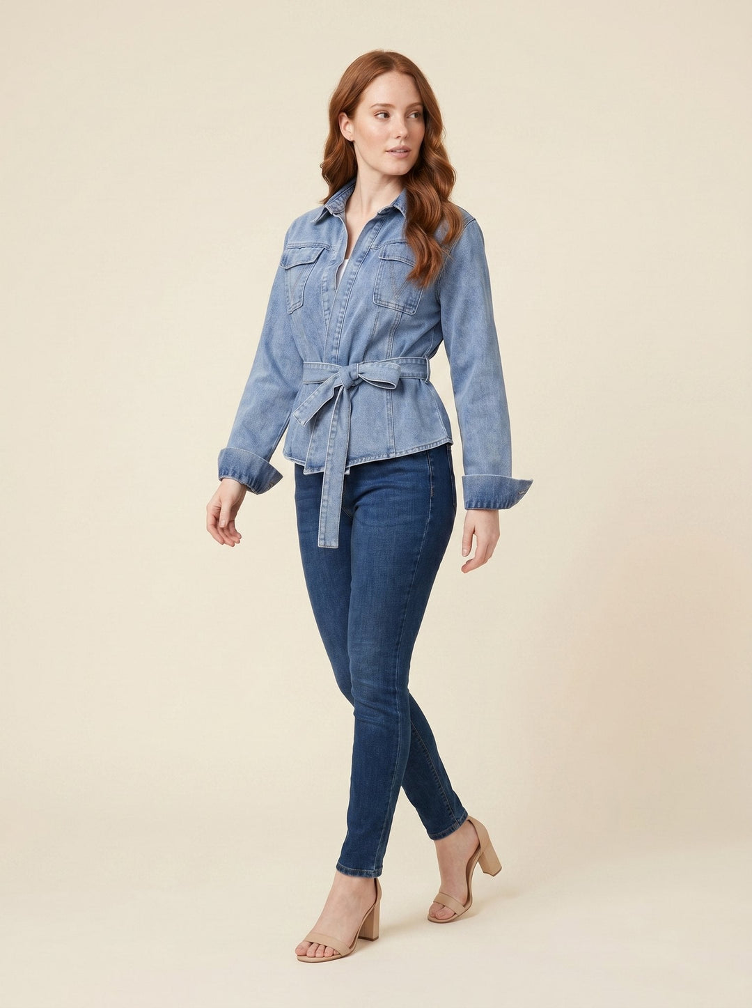 Chemise en jean à nouer