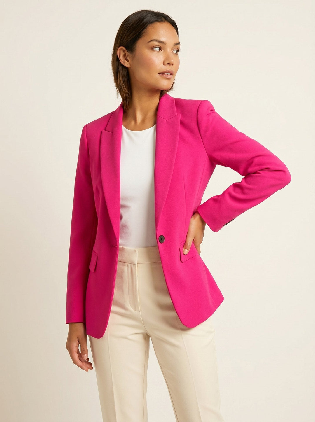 Wina | Blazer noir structuré